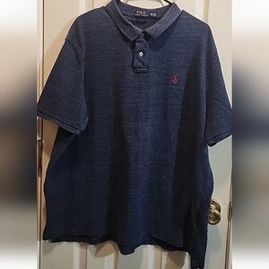 Polo Ralph Lauren Classic Fit Men's S/S Polo Shirt Heavy Weight Cotton Blue XXL